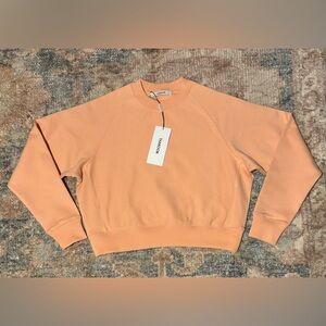 NWT THAKOON CREWNECK SWEATSHIRT SIZE SMALL IN PEACH